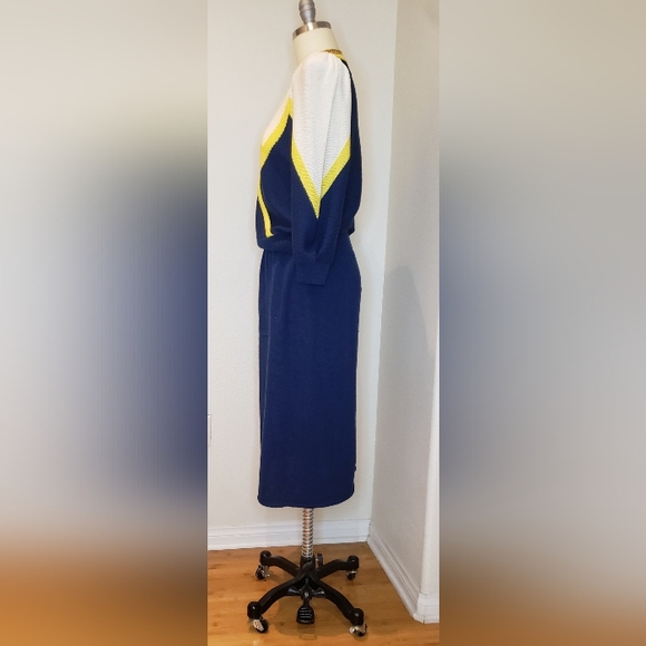 Vintage Navy Women's Sweater And Skirt - Picture 3 of 10